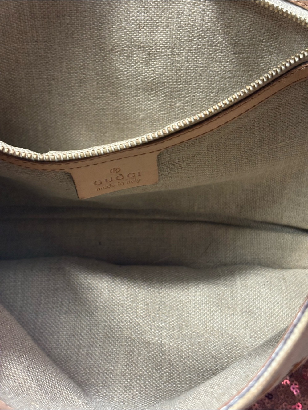GUCCI FLORA “Jackie O” canvas hobo bag. - Picture 8 of 9